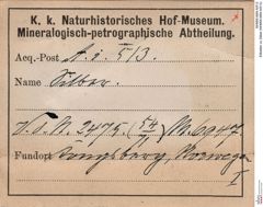 Etiketten zu Silber (NHMW-MIN-Ai513)